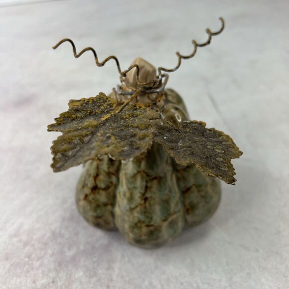 Designspirations 2004 Decorative Harvest Fall Pumpkin Ceramic‎ And Metal - Picture 3 of 11